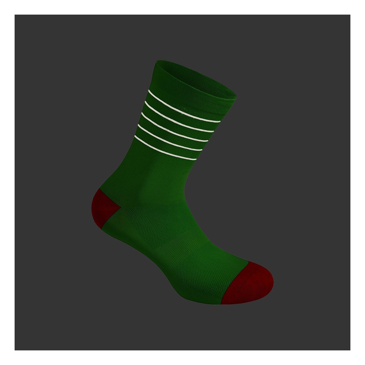 Reflective Glitter Socks - Green Flash / Fiesta