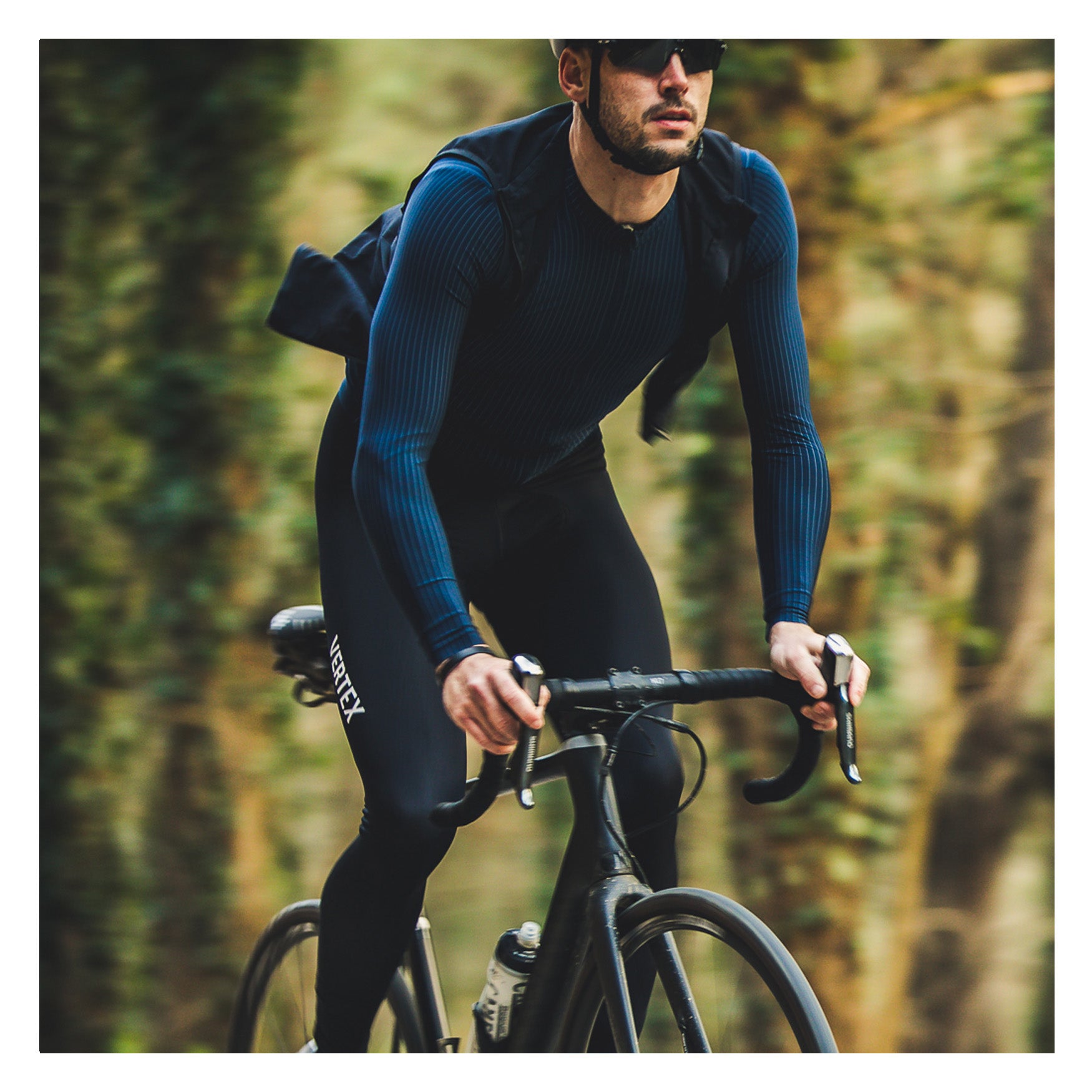 Pinstripe Long Sleeve Jersey / Navy