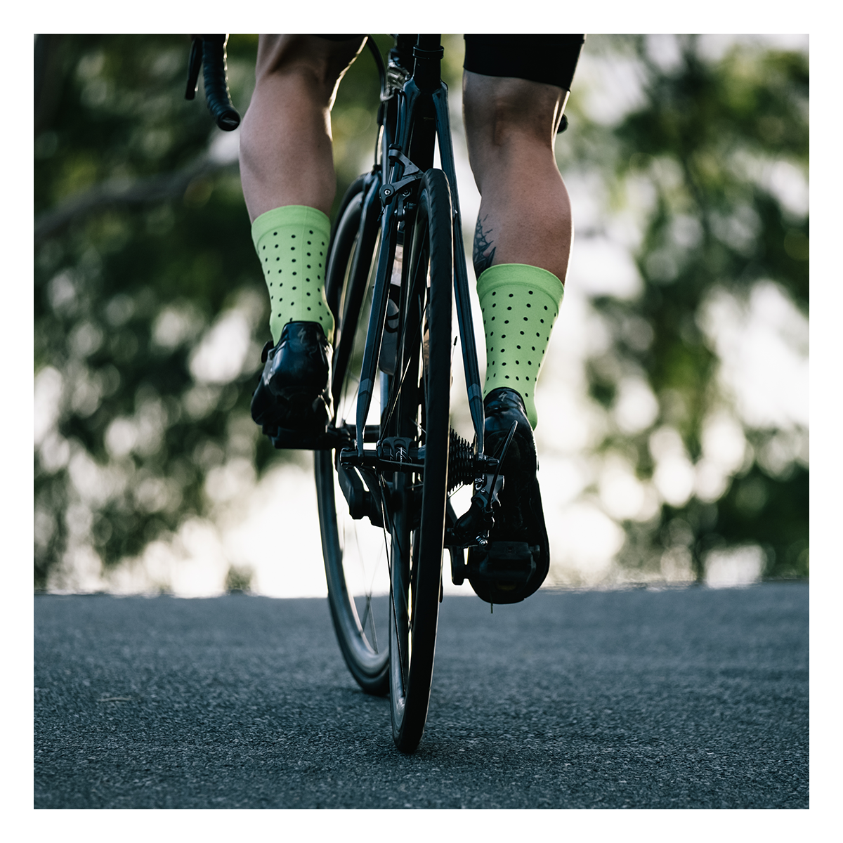Reflective Black Dots Socks