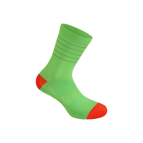 Reflective Glitter Socks - Green Flash / Fiesta