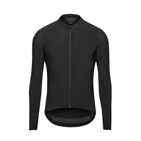 Pinstripe Long Sleeve Jersey / Black
